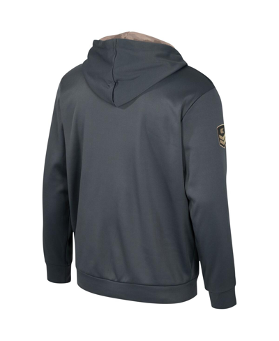 Colosseum Men's  Charcoal Michigan Wolverines Oht Military-inspired Appreciation Pullover Hoodie In Charcoal
