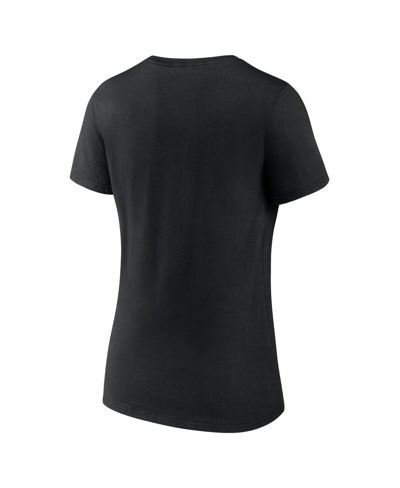 Fanatics Branded  Black Boston Bruins Authentic Pro V-neck T-shirt In Black
