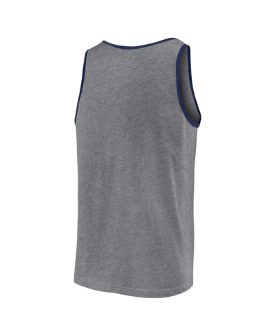 Fanatics Men's  Heather Gray Boston Red Sox Primary Tank Top In Heather Gray
