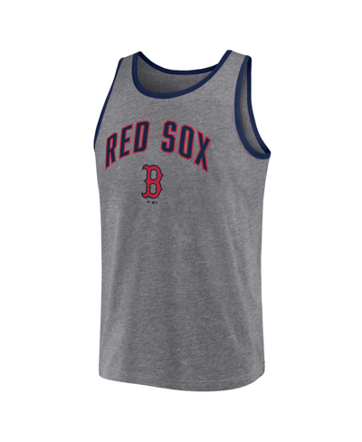 Fanatics Men's  Heather Gray Boston Red Sox Primary Tank Top In Heather Gray