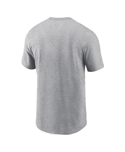Nike Men's  Heather Charcoal Jacksonville Jaguars Vs. Buffalo Bills 2023 London Game T-shirt In Heather Charcoal