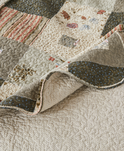 Greenland Home Fashions Sedona 100% Cotton Reversible 3 Piece Quilt Set, Full/queen In Multi