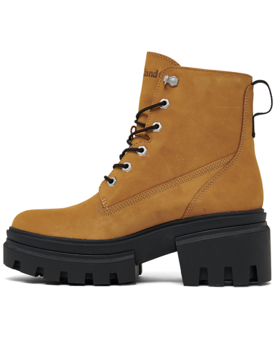 Shop Timberland Women's Everleigh 6" Lace-up Boots From Finish Line In Wheat