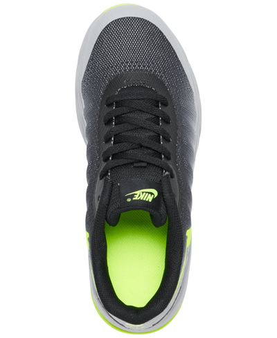 Shop Nike Little Boys Air Max Invigor Running Sneakers From Finish Line In Wolf Gray,volt,black