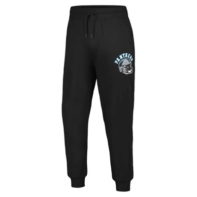 Shop G-iii Sports By Carl Banks Black Carolina Panthers Jogger Pants