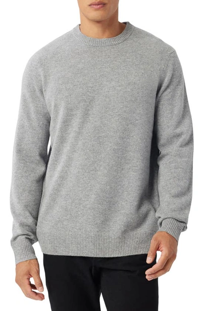Shop Good Man Brand Cashmere Crewneck Sweater In Heather Grey