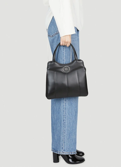 Shop Gucci Women Petite Gg Tote Bag In Black