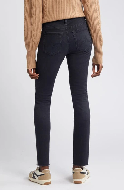 Shop Ag Prima Raw Hem Mid Rise Cigarette Jeans In 4 Years Discord