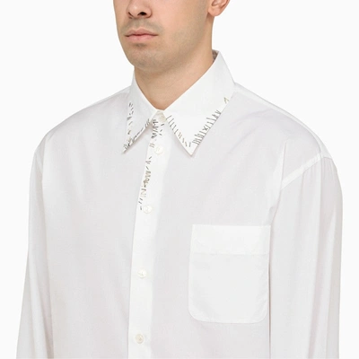 Shop Marni Classic White Poplin Shirt Men