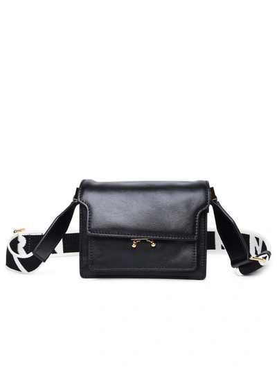 Shop Marni Woman  'trunk Soft E/w' Mini Bag In Black Cowhide