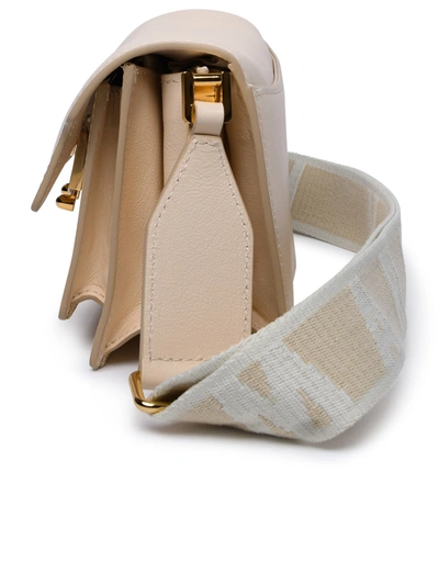 Shop Marni Woman  'trunk Soft E/w' Ivory Cowhide Mini Bag In White