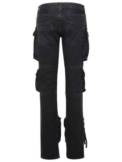 Shop Attico The  Woman The  'essie' Black Cotton Jeans