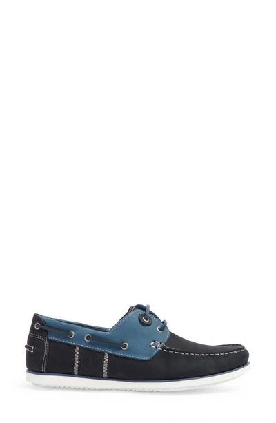 Shop Barbour Wake Boat Shoe In Washed Blue