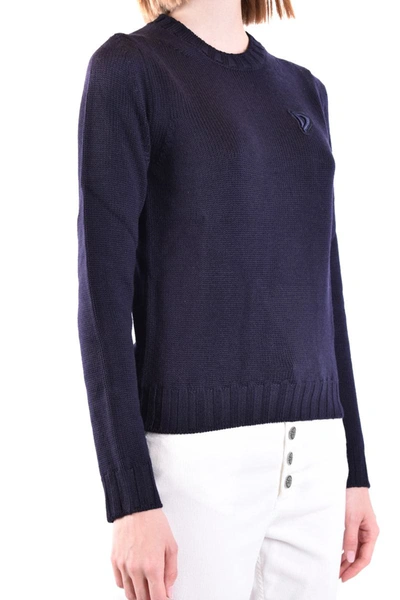 Dondup Sky Blue Knit Sweater In Sky