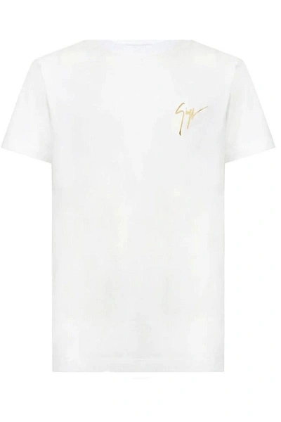 Shop Giuseppe Zanotti T-shirts In White