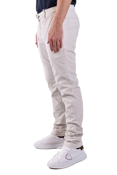 Shop Jacob Cohen Trousers In Off White