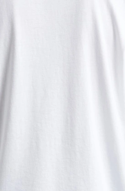 Shop Ganni Organic Cotton Logo T-shirt In Bright White
