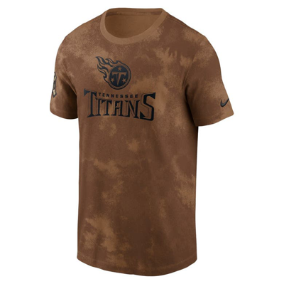 Shop Nike Brown Tennessee Titans 2023 Salute To Service Sideline T-shirt