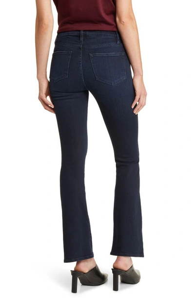 Shop Frame Le Crop Mid Rise Mini Boot Jeans In Onyx Indigo