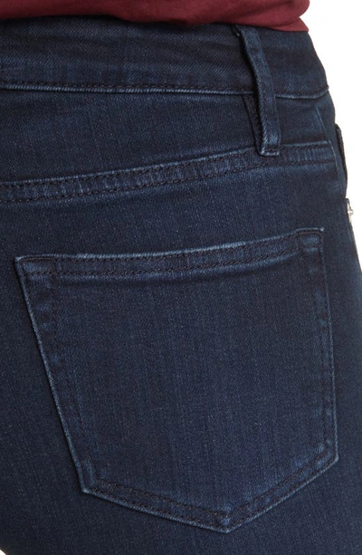 Frame Le Crop Mid Rise Mini Boot Jeans In Onyx Indigo