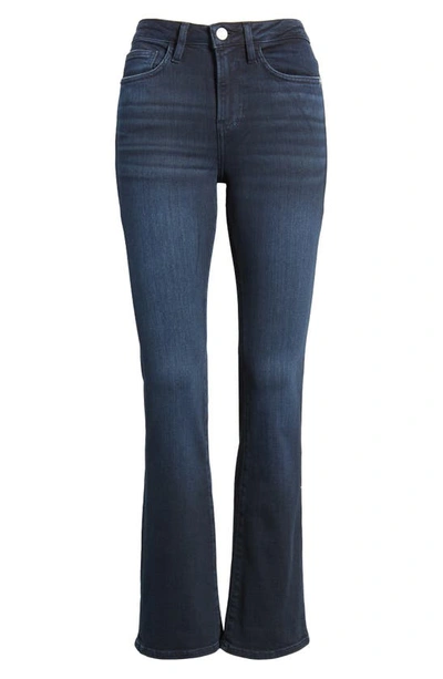 Shop Frame Le Crop Mid Rise Mini Boot Jeans In Onyx Indigo