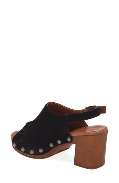 Cordani Winnie Slingback Sandal In Camoscio Nero