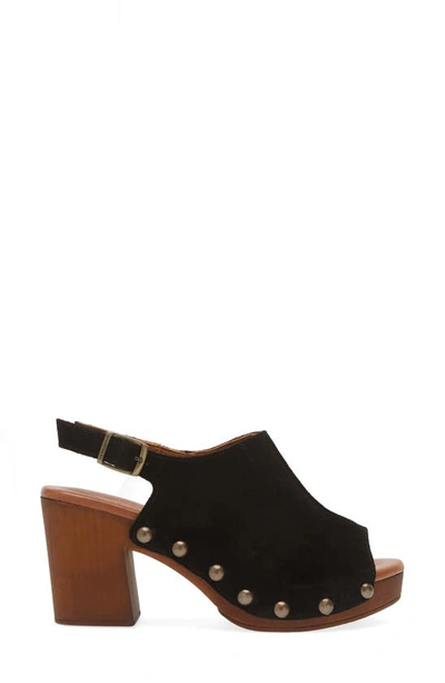 Cordani Winnie Slingback Sandal In Camoscio Nero