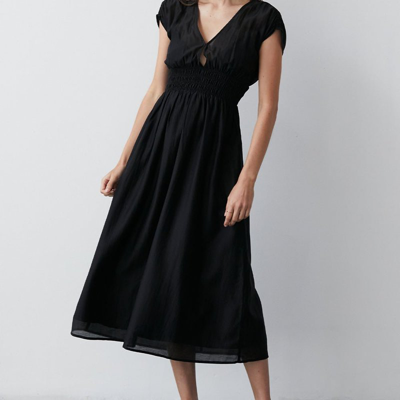 Shop Crescent Allison Midi Dress In Black