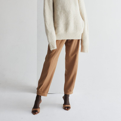Shop Crescent Isabel Mock Neck Sweater In White