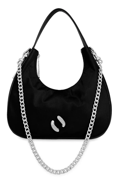 Shop Rebecca Minkoff City Nylon Shoulder Bag In Black