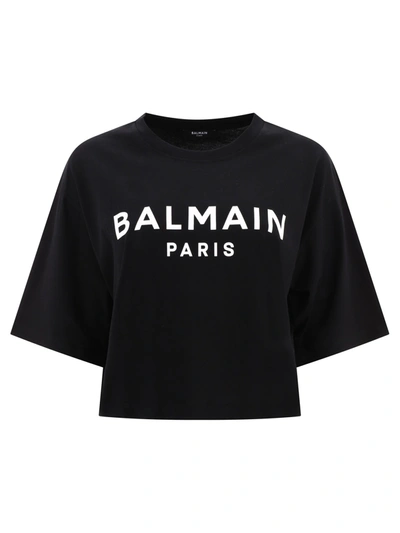 Shop Balmain Cropped T Shirt