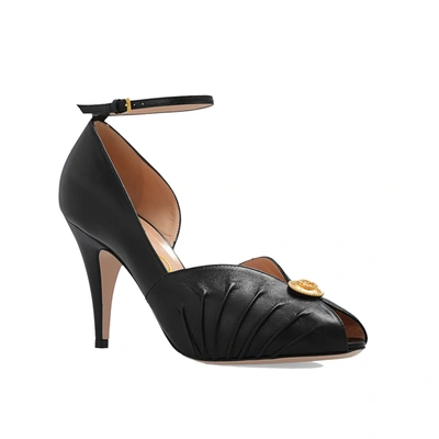 Gucci Logo-plaque 95mm Leather Sandals