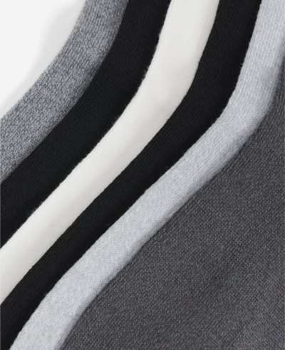 Kenneth Cole Ribbed Crew Socks 6-pack In Basic