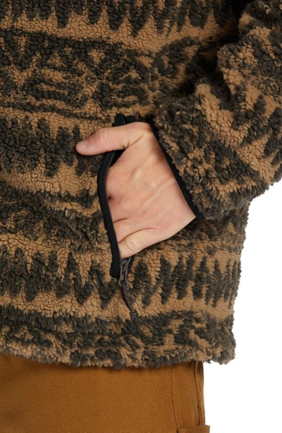 Shop Billabong Boundary Switchback Zip Fleece Jacket In Gravel