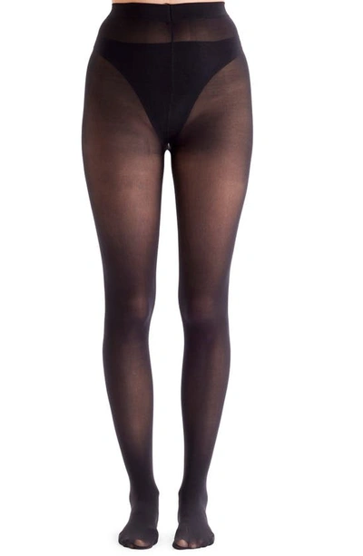 Shop Pretty Polly Star Back Tights In Black Mix
