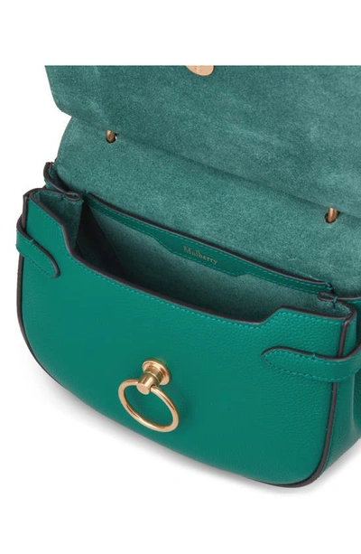 Shop Mulberry Small Amberley Leather Crossbody Bag In Malachite