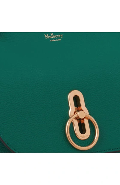Shop Mulberry Small Amberley Leather Crossbody Bag In Malachite