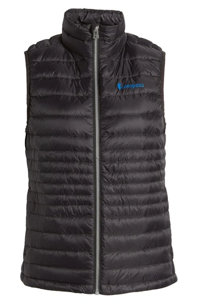 Shop Cotopaxi Fuego Water Resistant Packable 800 Fill Power Down Vest In  Black