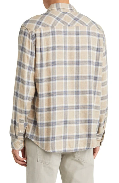 Shop Rails Lennox Plaid Flannel Button-up Shirt In Palamino Skyline Melange