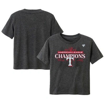 Shop Fanatics Toddler  Branded  Heather Charcoal Texas Rangers 2023 American League Champions Locker Room