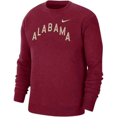 Shop Nike Crimson Alabama Crimson Tide Campus Pullover Sweatshirt