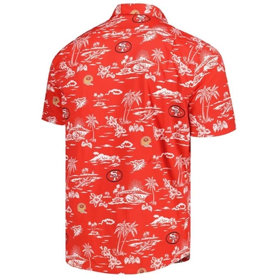 Shop Reyn Spooner Scarlet San Francisco 49ers Throwback Kekai Print Button-up Shirt