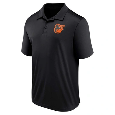 Shop Fanatics Branded Black Baltimore Orioles Logo Polo