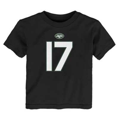 Shop Nike Toddler  Garrett Wilson Black New York Jets Player Name & Number T-shirt