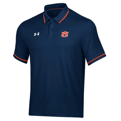 Shop Under Armour Navy Auburn Tigers T2 Tipped Performance Polo