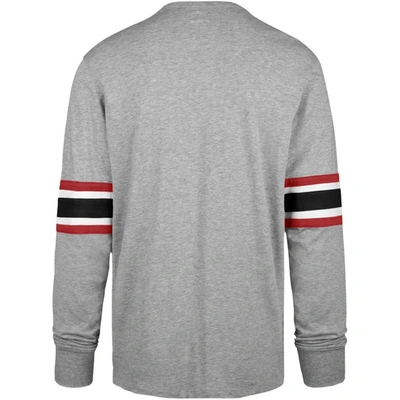 Shop 47 ' Gray San Francisco 49ers Faithful To The Bay Cover Two Brex Long Sleeve T-shirt