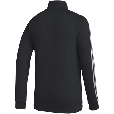 Shop Adidas Originals Adidas  Black Pittsburgh Penguins Raglan Full-zip Track Jacket