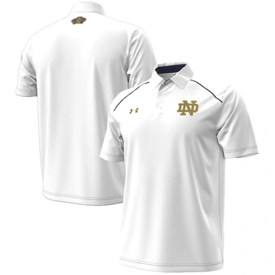 Shop Under Armour White Notre Dame Fighting Irish 2023 Aer Lingus College Football Classic Polo