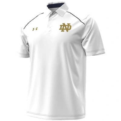 Shop Under Armour White Notre Dame Fighting Irish 2023 Aer Lingus College Football Classic Polo