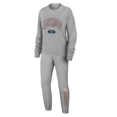 Shop Wear By Erin Andrews Gray Houston Astros  Knitted Lounge Set